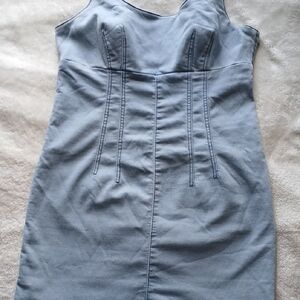 No Boundaries Blue Sweetheart Sheath Dress